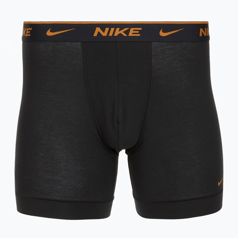 Herren Nike Everyday Cotton Stretch Boxershorts 3 Paar schwarz light crimsn/desrt ocker/schwarzer Bund 4