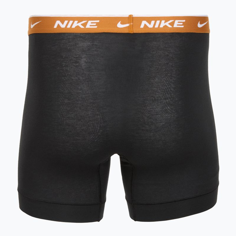 Herren Nike Everyday Cotton Stretch Boxershorts 3 Paar schwarz light crimsn/desrt ocker/schwarzer Bund 5