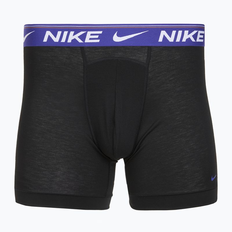 Nike Dri-FIT Ultra Comfort Herren Boxershorts 3 Paar schwarz evrgreen aura/deep night/schwarz waistband 3