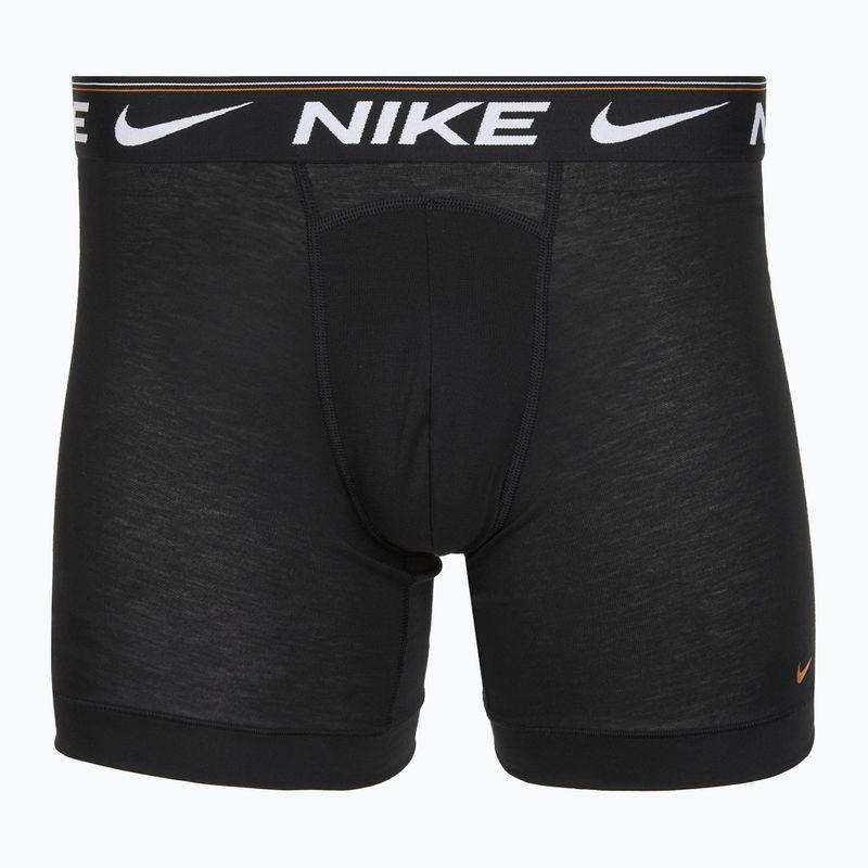 Nike Dri-FIT Ultra Comfort Herren Boxershorts 3 Paar schwarz evrgreen aura/deep night/schwarz waistband 4