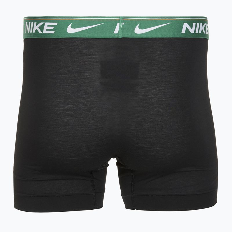 Nike Dri-FIT Ultra Comfort Herren Boxershorts 3 Paar schwarz evrgreen aura/deep night/schwarz waistband 5