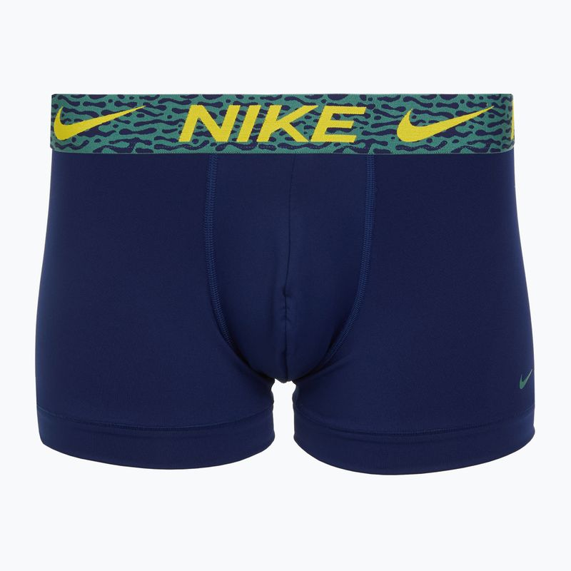 Herren Boxershorts Nike Dri-Fit Essential Micro Trunk 3 Paar blau void/lgh crim/brht citron/evergrn aura/abst wb 2