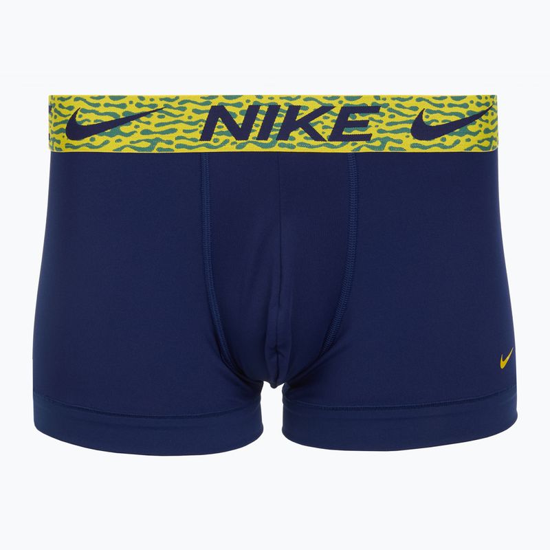 Herren Boxershorts Nike Dri-Fit Essential Micro Trunk 3 Paar blau void/lgh crim/brht citron/evergrn aura/abst wb 3