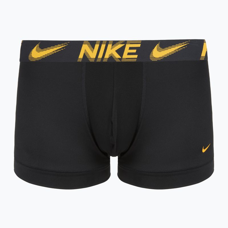 Herren Boxershorts Nike Dri-Fit Essential Micro Trunk 3 pairs black/game royal/malachite/un gold/zoom wb 2
