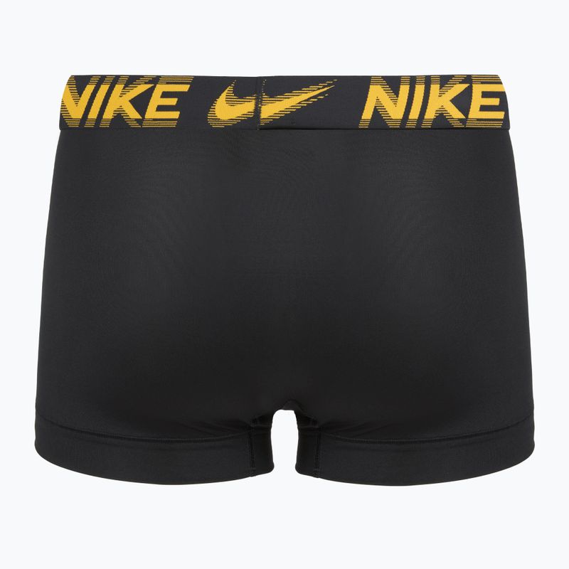 Herren Boxershorts Nike Dri-Fit Essential Micro Trunk 3 pairs black/game royal/malachite/un gold/zoom wb 3