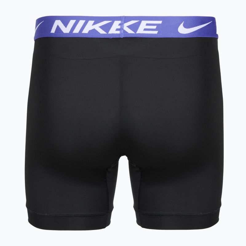 Herren Boxershorts Nike Essential Micro 3 pairs black/sapphire/wolf grey/team crimson 3