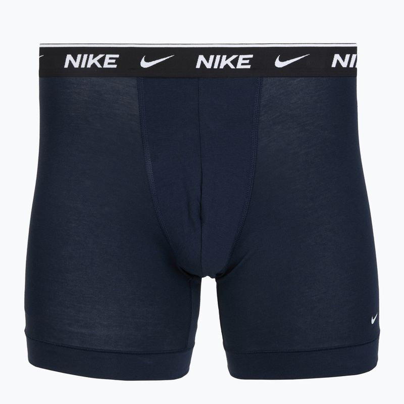 Herrenboxershorts Nike Cotton Stretch Boxer Brief black/blue/navy 3