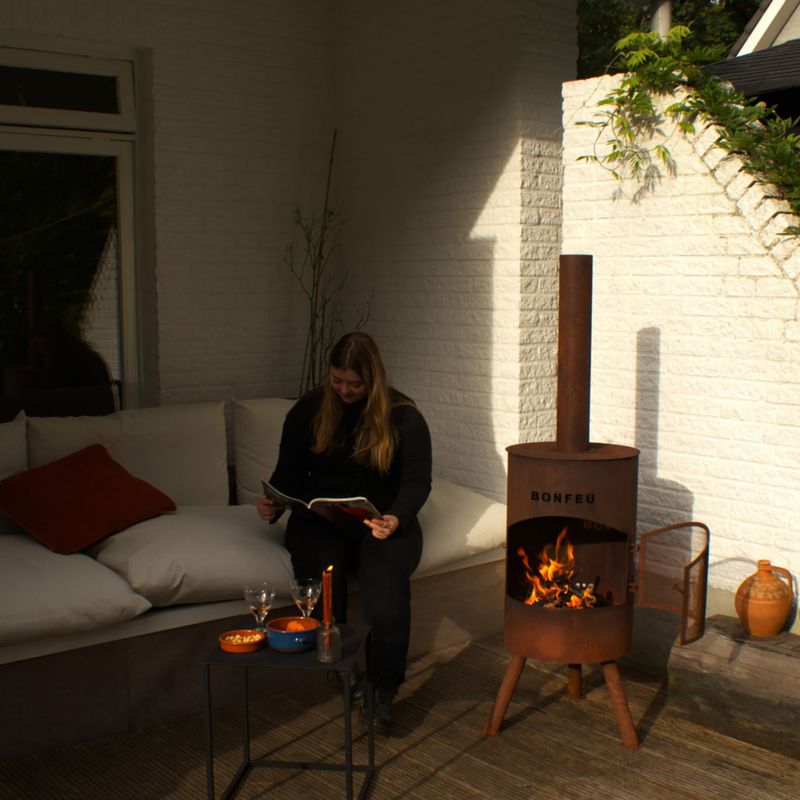 Gartenkamin BonFeu BonTon corten 3