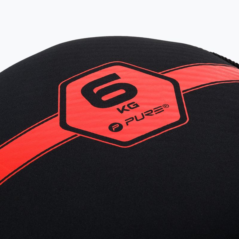 Pure2Improve Sandbell 6kg Sandsack schwarz und rot P2I201230 3