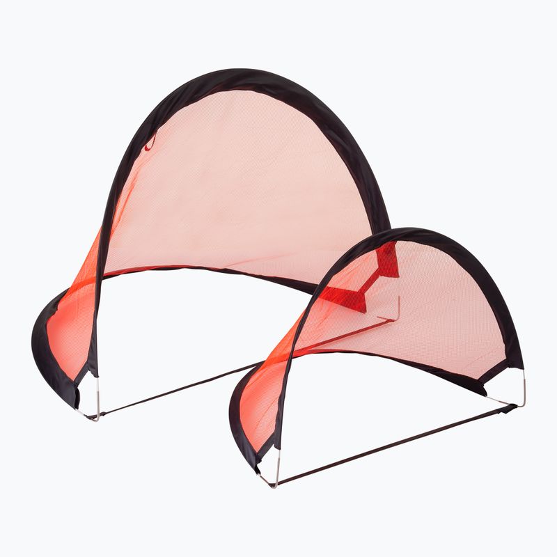 Pure2Improve Pop-Up Fußballtor-Set 120 x 86 cm rot 3607
