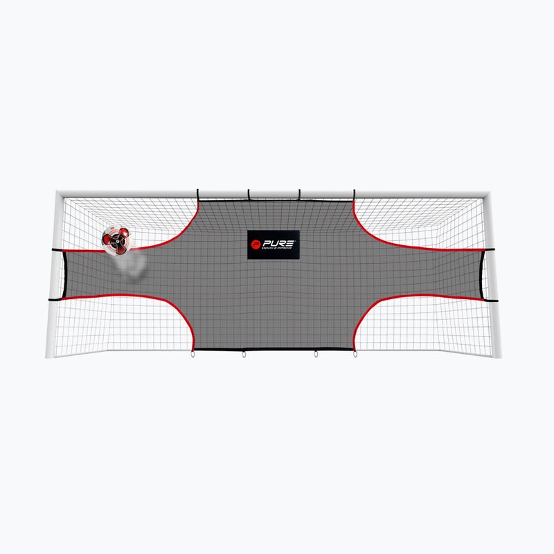 Trainingsplane für 5 x 2 m Tor Pure2Improve schwarz und rot 3911