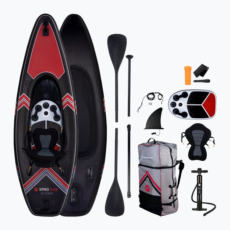 Pure4Fun TRI Purpose 1-Personen Hybrid Kajak/SUP schwarz P4F160020