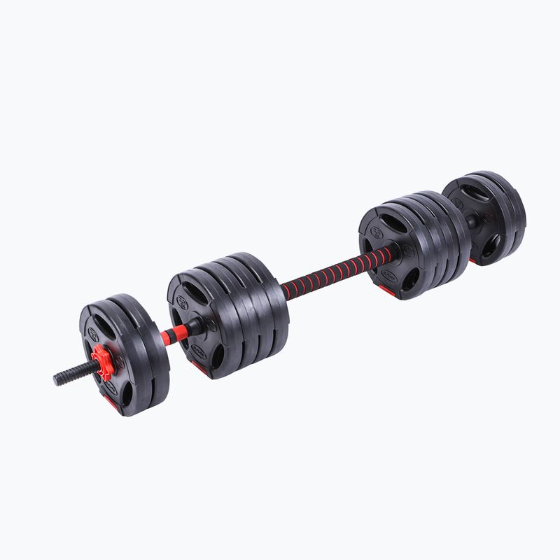 Hybrid Kurzhantel/Langhantel Pure2Improve Hybrid Dumbell/Barbell 3 kg schwarz-rot P2I2235 3