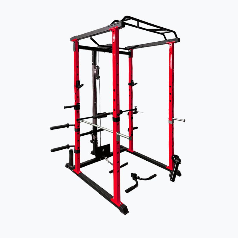Trainingskäfig Pure2Improve Powerrack rot-schwarz P2I82 5