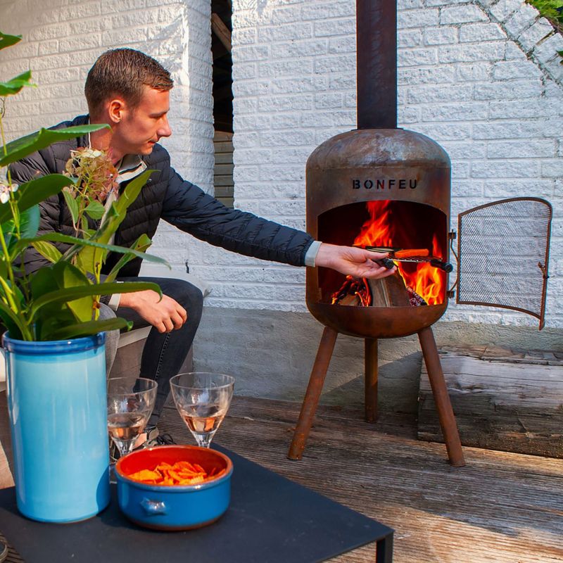 Gartenkamin BonFeu BonBono black 9