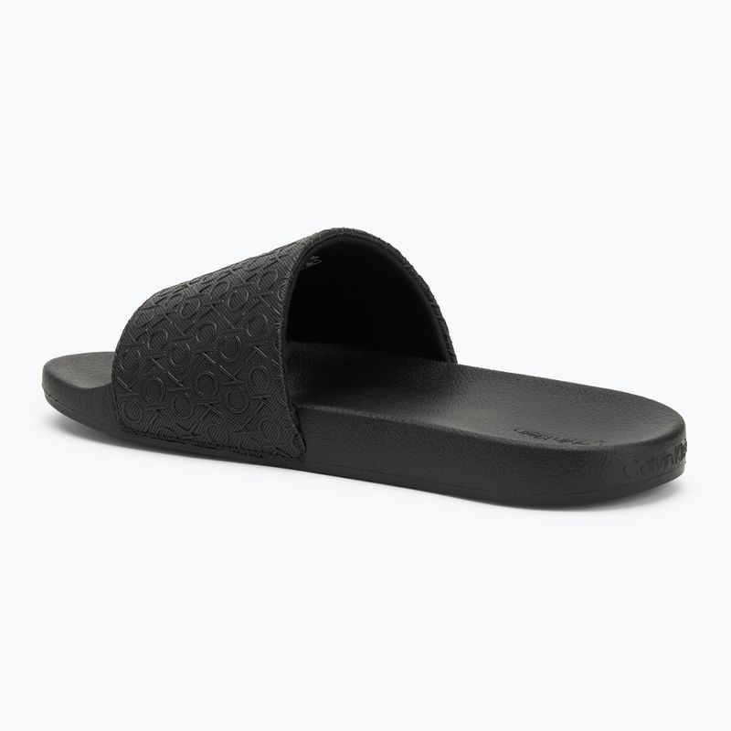 Calvin Klein Herren Flip-Flops HM0HM01968 Pool Slide Mono Triple Schwarz 3