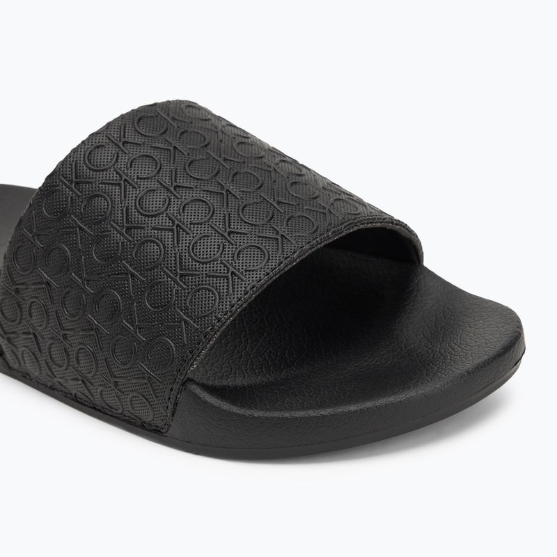 Calvin Klein Herren Flip-Flops HM0HM01968 Pool Slide Mono Triple Schwarz 7