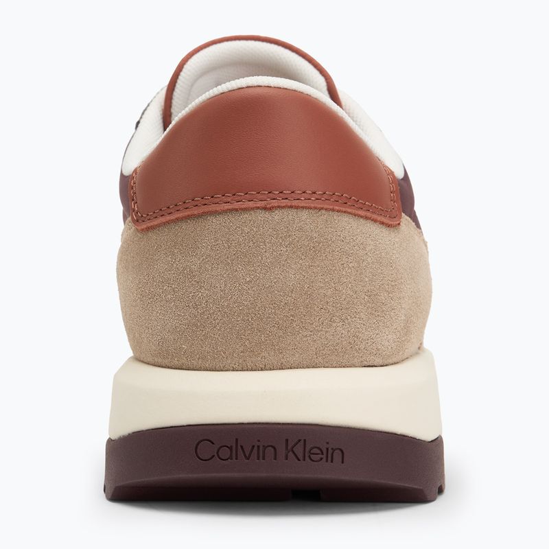 Calvin Klein Herrenschuhe HM0HM01714 Low Top Lace Up Repreve Mix Silver Mink/Vineyard Wine 6