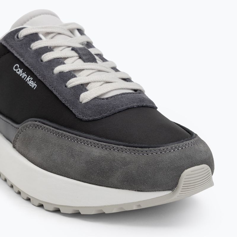 Calvin Klein Herrenschuhe HM0HM01714 Low Top Lace Up Repreve Mix Formal Grau/Eggshell/Creamy White 7