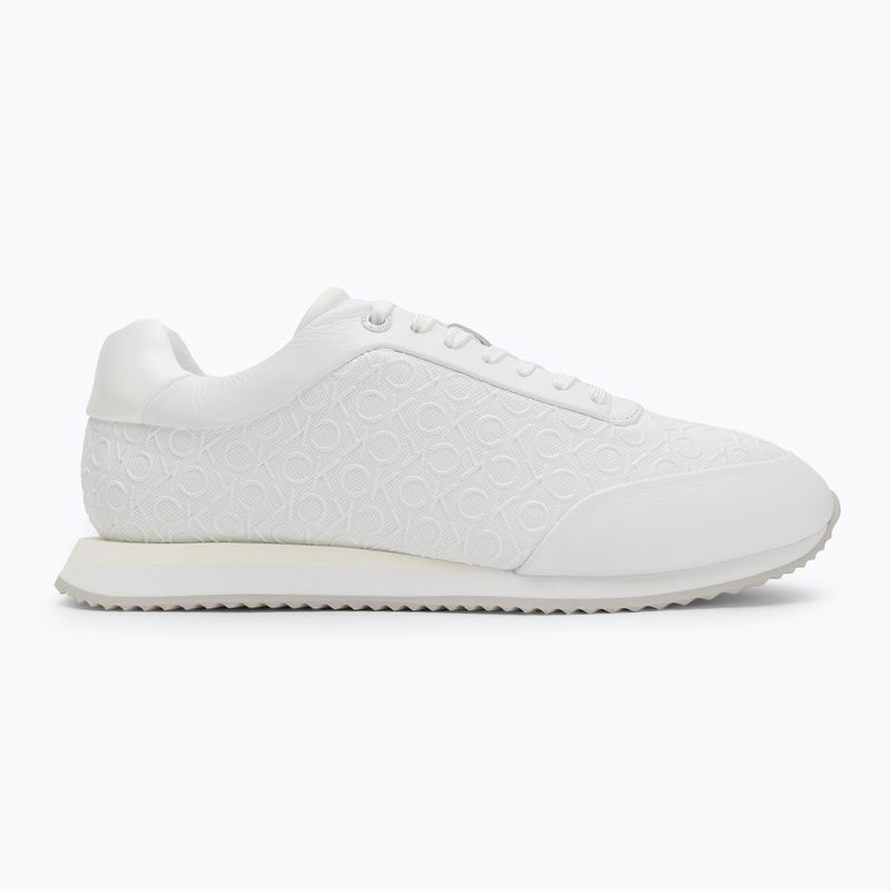 Calvin Klein Damen Schuhe HW0HW02574 Runner Lace Up Mono Pu Triple Bright White 2