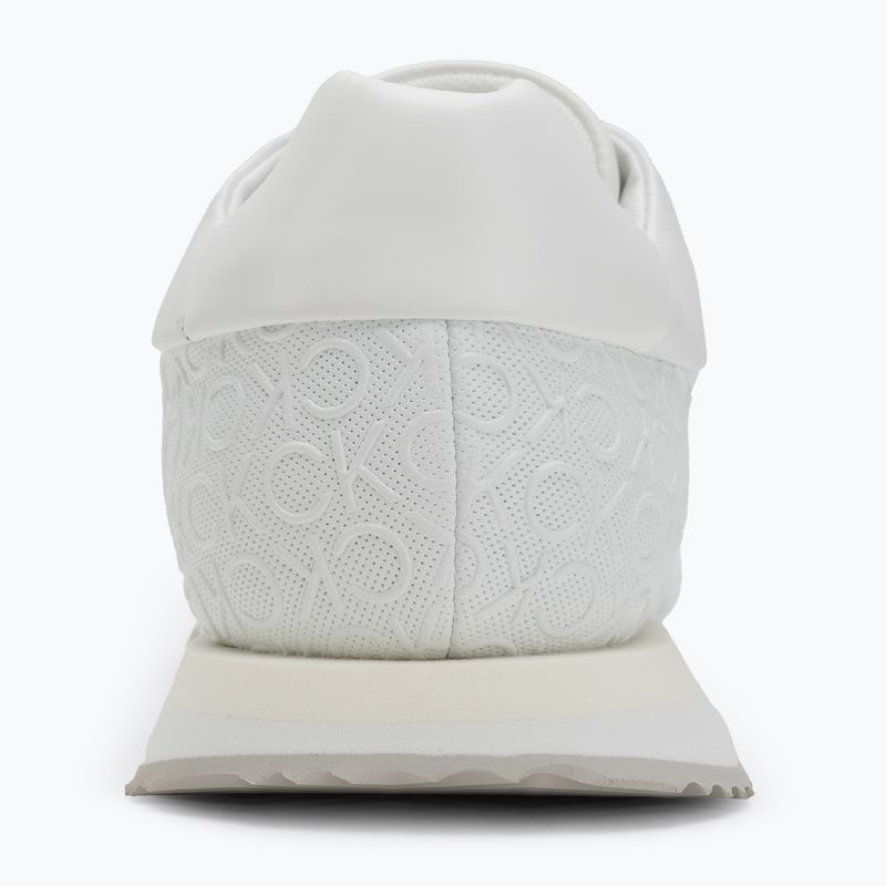Calvin Klein Damen Schuhe HW0HW02574 Runner Lace Up Mono Pu Triple Bright White 6