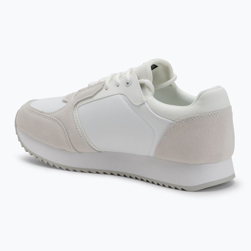 Calvin Klein Damenschuhe YW0YW01644 Runner Laceup Sock Mg Nylon Mix Bright White/Black 3