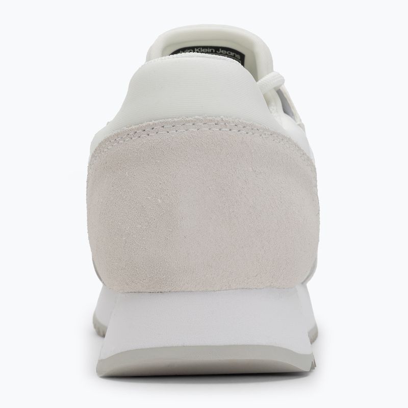 Calvin Klein Damenschuhe YW0YW01644 Runner Laceup Sock Mg Nylon Mix Bright White/Black 6