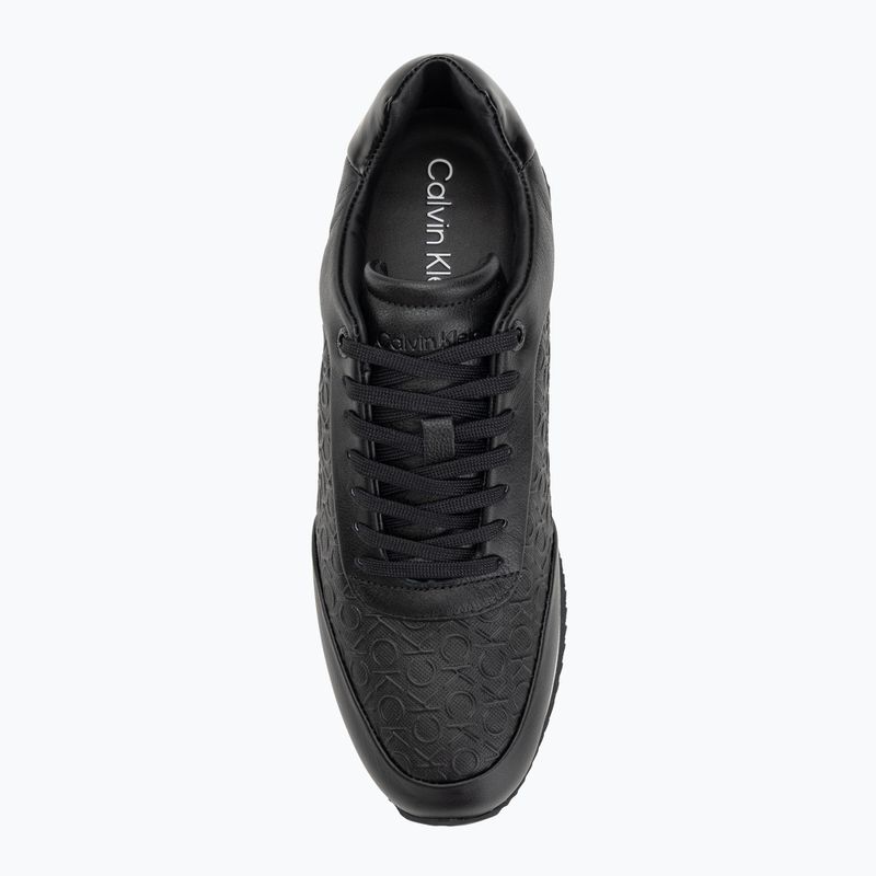 Calvin Klein Damen Schuhe HW0HW02574 Runner Lace Up Mono Pu Triple Bright White 5