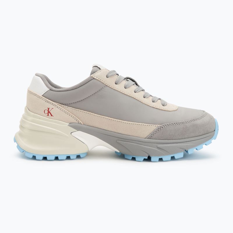 Calvin Klein Damenschuhe YW0YW01852 Hike Runner Mg Nylon Mix formell grau/eggsshell creme/weiß 2