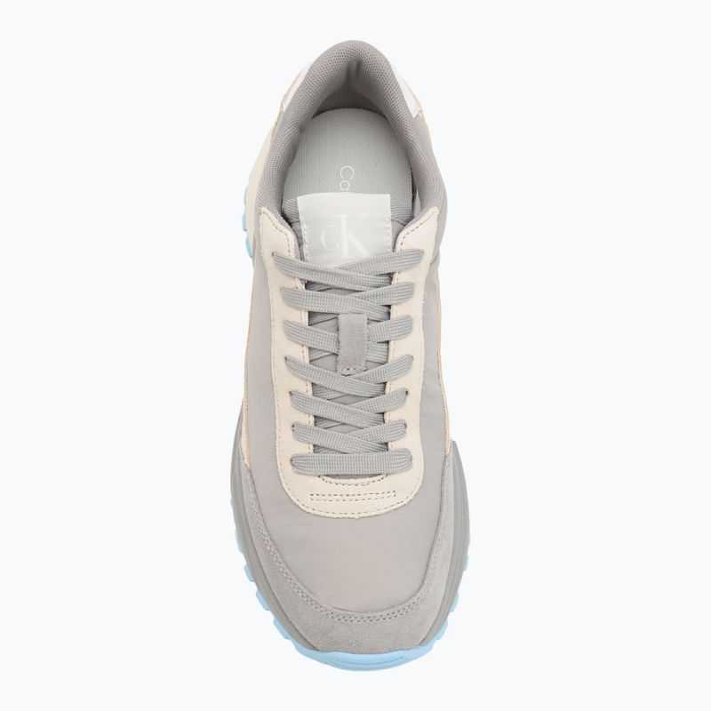 Calvin Klein Damenschuhe YW0YW01852 Hike Runner Mg Nylon Mix formell grau/eggsshell creme/weiß 5