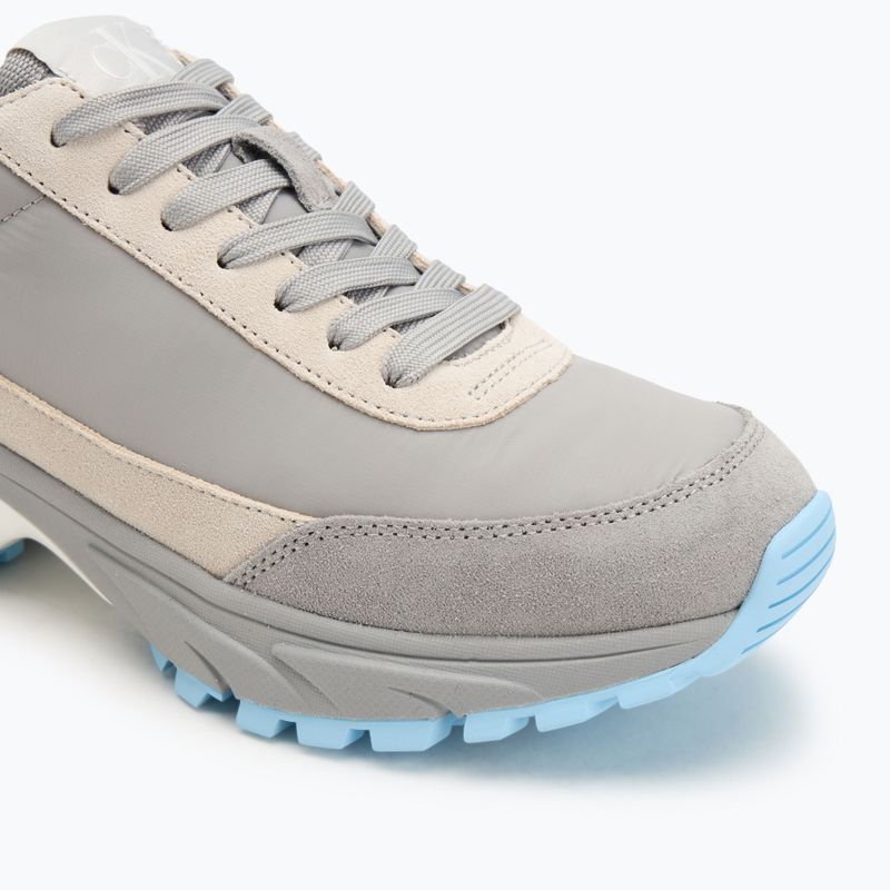 Calvin Klein Damenschuhe YW0YW01852 Hike Runner Mg Nylon Mix formell grau/eggsshell creme/weiß 7
