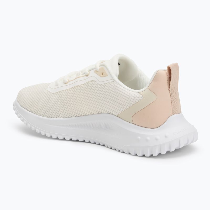 Calvin Klein Damen Schuhe YW0YW01851 Eva Runner L-Up Mix Mesh Logo Ck hell weiß/schwarz 3