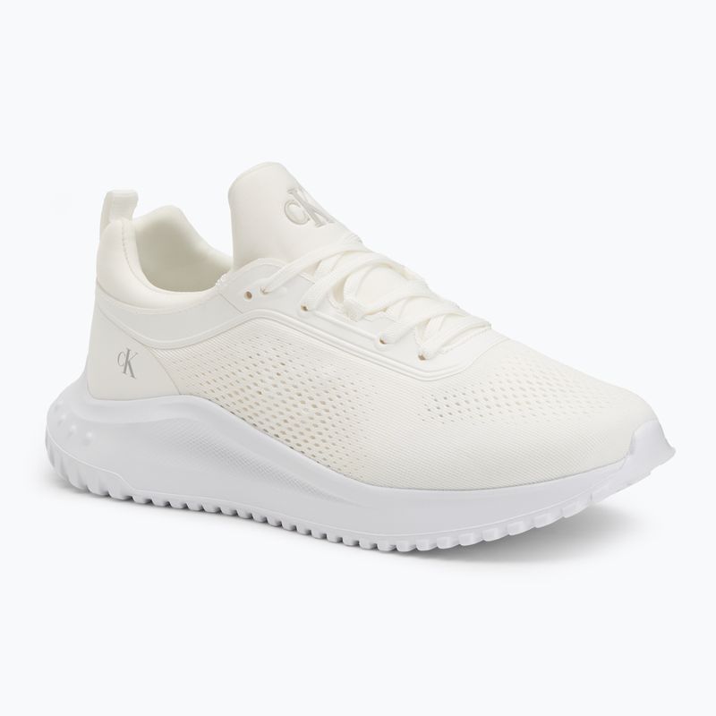 Calvin Klein Damen Schuhe YW0YW01855 Eva Runner Socke Mg Tech Mix dreifach hell weiß