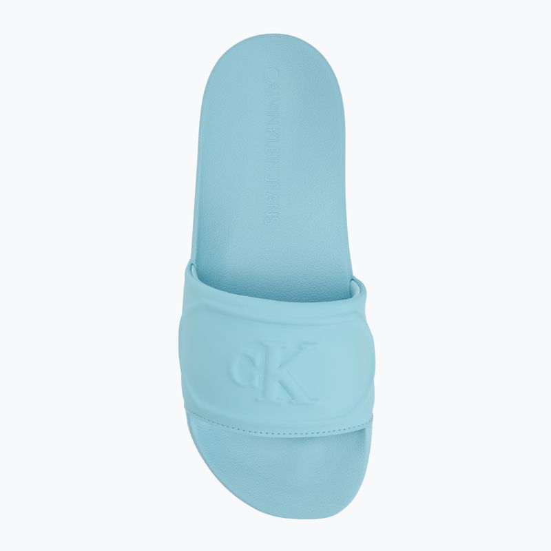 Calvin Klein Damen Flip-Flops YW0YW01879 Pu Hf Mg blau danube 5
