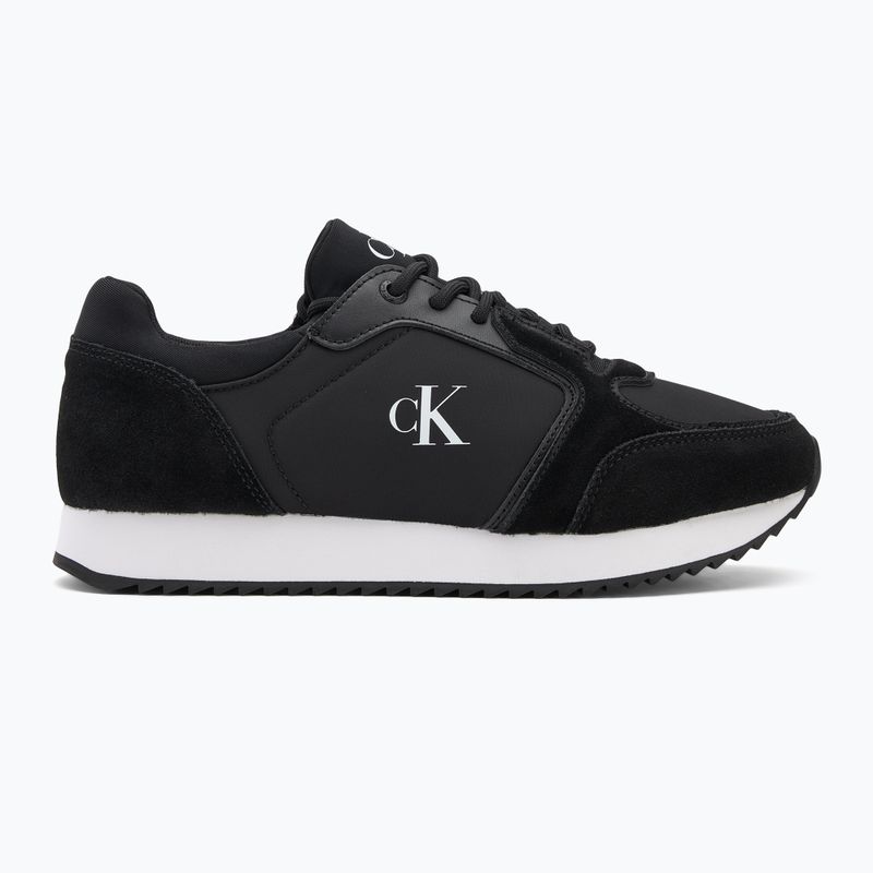 Damen Schuhe Calvin Klein YW0YW01644 Runner Laceup Socke Mg Nylon Mix schwarz 2