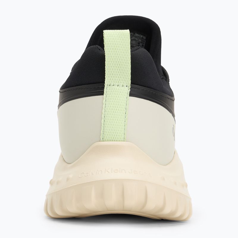 Calvin Klein Damenschuhe YW0YW01855 Eva Runner Socke Mg Tech Mix schwarz/pistazienfarben/weiß jade 6