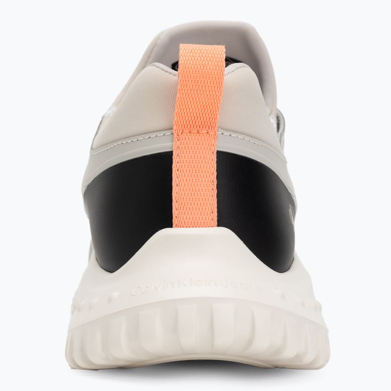 Calvin Klein Damenschuhe YW0YW01855 Eva Runner Socke Mg Tech Mix monstruck/creamy weiß/orange 6