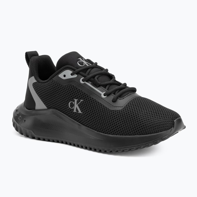 Calvin Klein Damen Schuhe YW0YW01851 Eva Runner L-Up Mix Mesh Logo Ck schwarz/mockingbird
