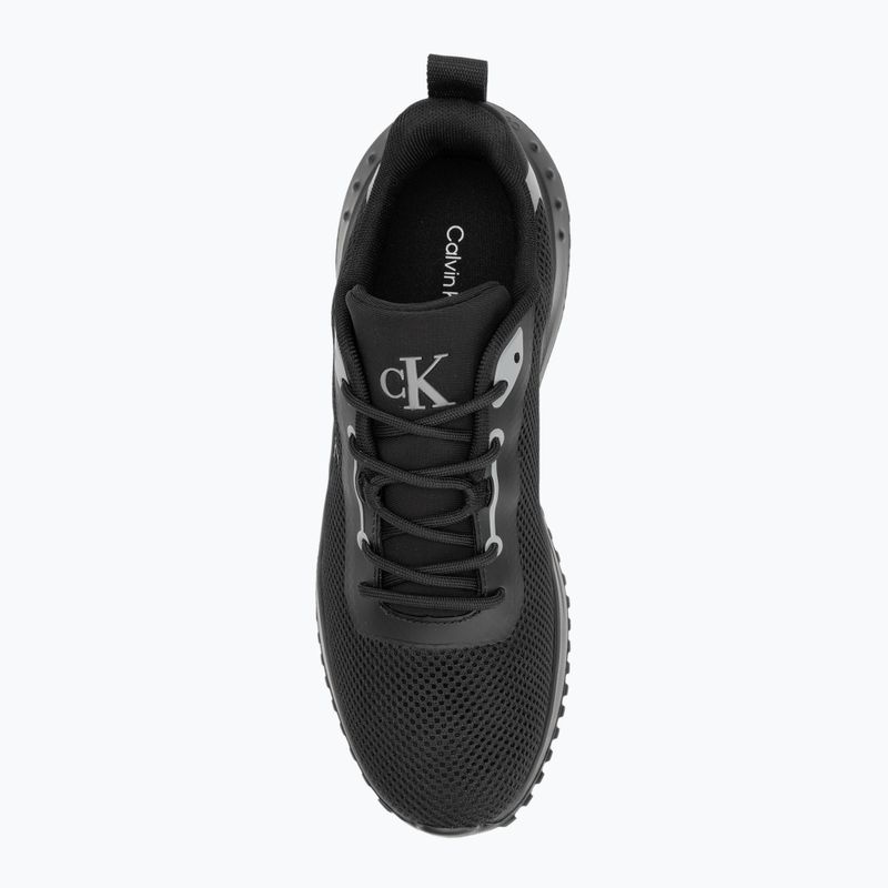 Calvin Klein Damen Schuhe YW0YW01851 Eva Runner L-Up Mix Mesh Logo Ck schwarz/mockingbird 5