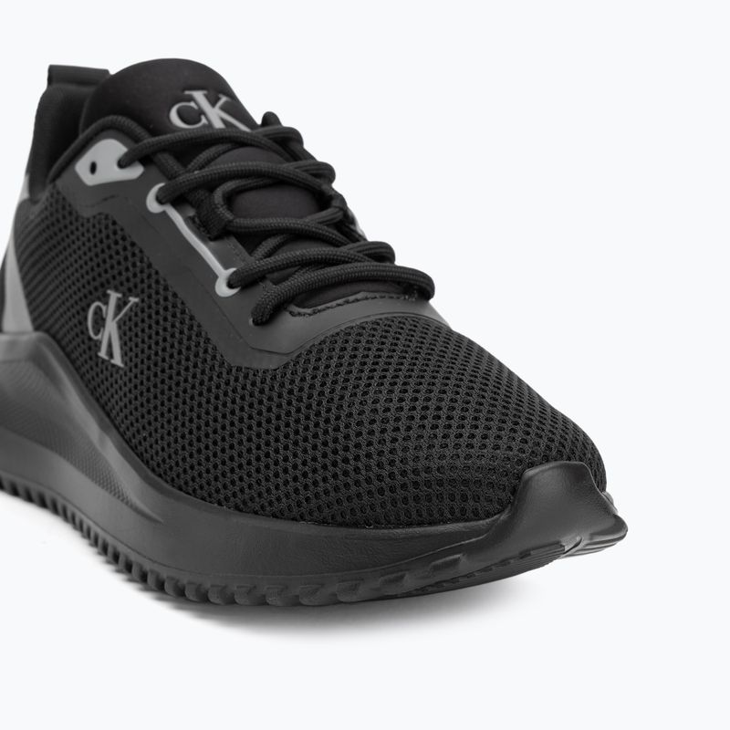 Calvin Klein Damen Schuhe YW0YW01851 Eva Runner L-Up Mix Mesh Logo Ck schwarz/mockingbird 7