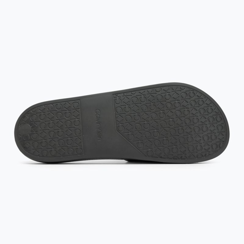 Calvin Klein Herren Flip-Flops HM0HM00455 Pool Slide Rubber dark olive 4