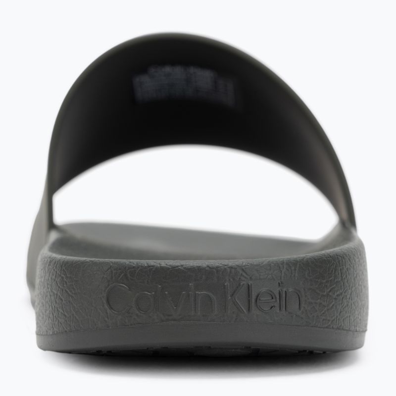 Calvin Klein Herren Flip-Flops HM0HM00455 Pool Slide Rubber dark olive 6