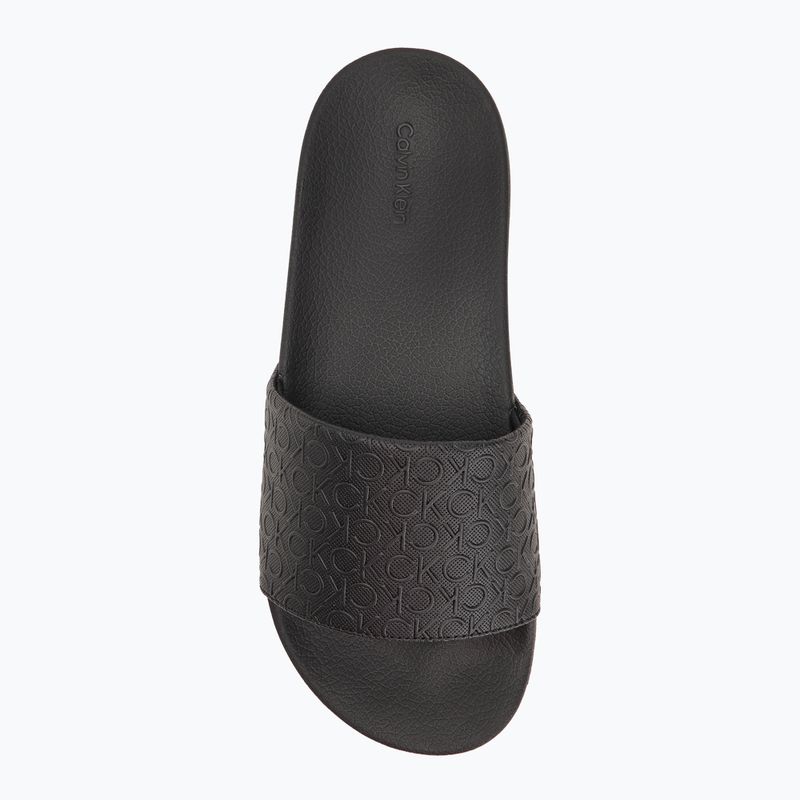 Calvin Klein Damen Flip Flops HW0HW02541 Pool Rutsche Mono Ck Schwarz 5