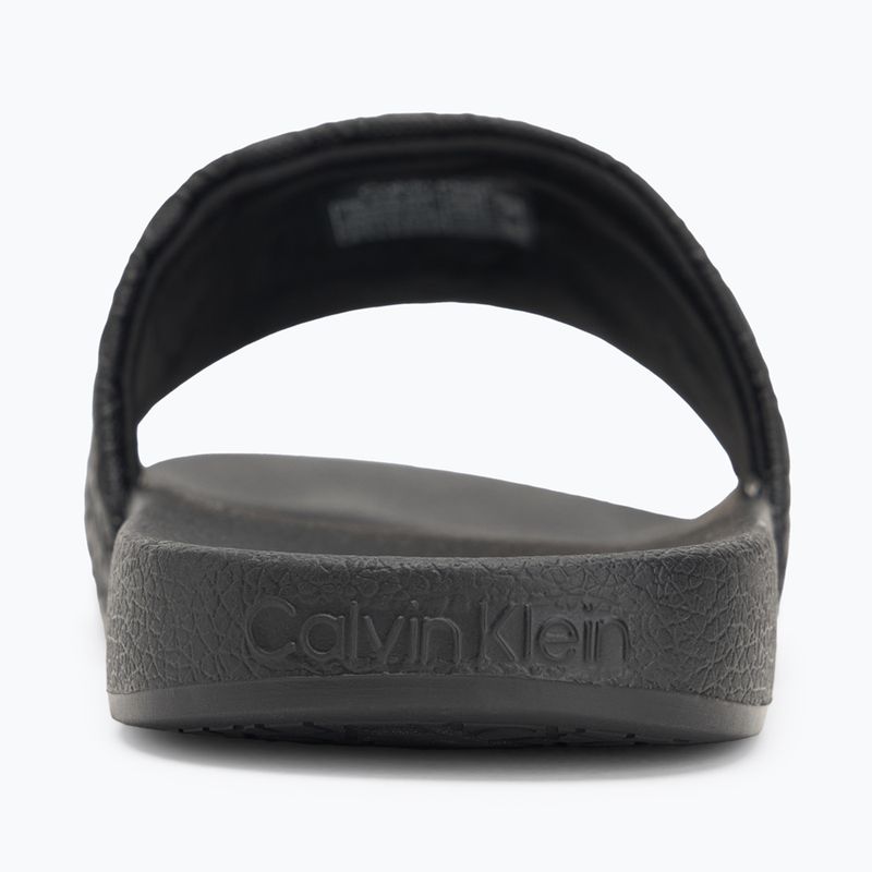 Calvin Klein Damen Flip Flops HW0HW02541 Pool Rutsche Mono Ck Schwarz 6