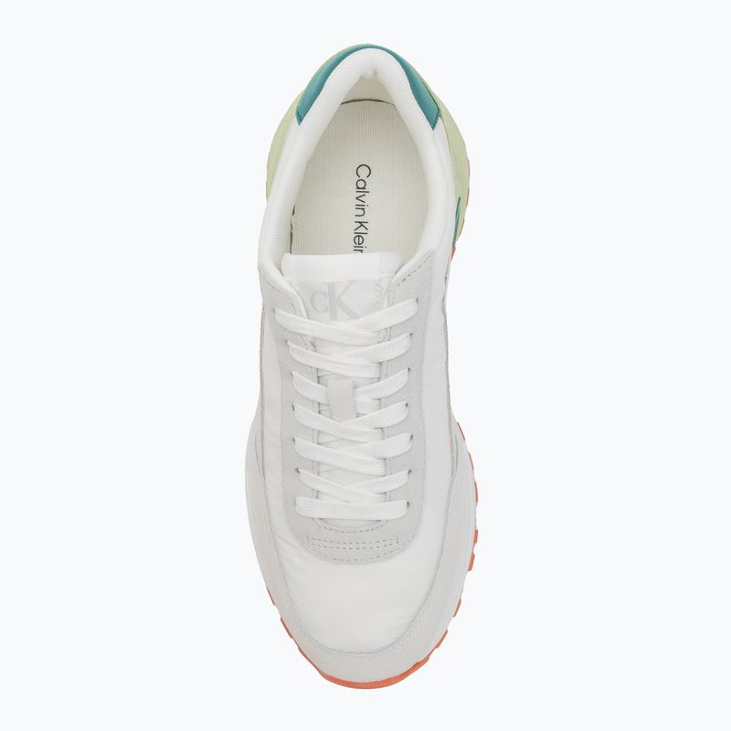 Calvin Klein Herrenschuhe YM0YM01292 Hike Runner Casual Ny-Su Bright White/Wild Green/Tigerilily 5