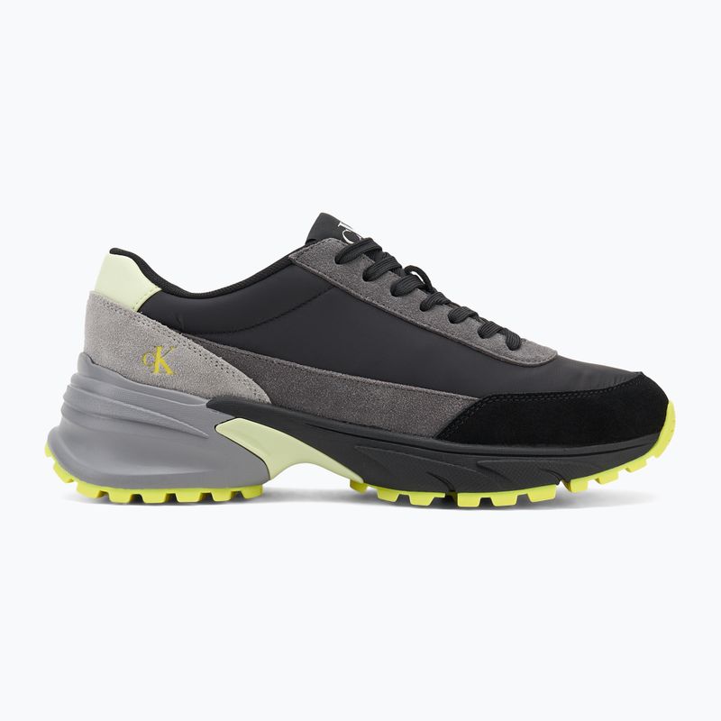 Calvin Klein Herrenschuhe YM0YM01292 Hike Runner Casual Ny-Su Ck Schwarz/Granite Grau/Wild Lime 2