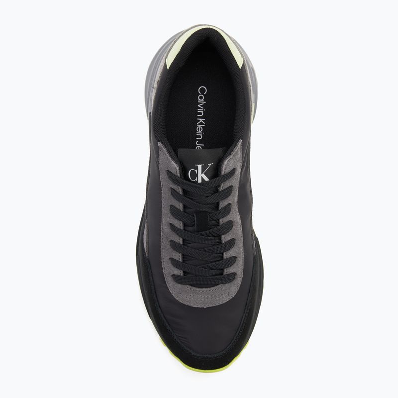 Calvin Klein Herrenschuhe YM0YM01292 Hike Runner Casual Ny-Su Ck Schwarz/Granite Grau/Wild Lime 5