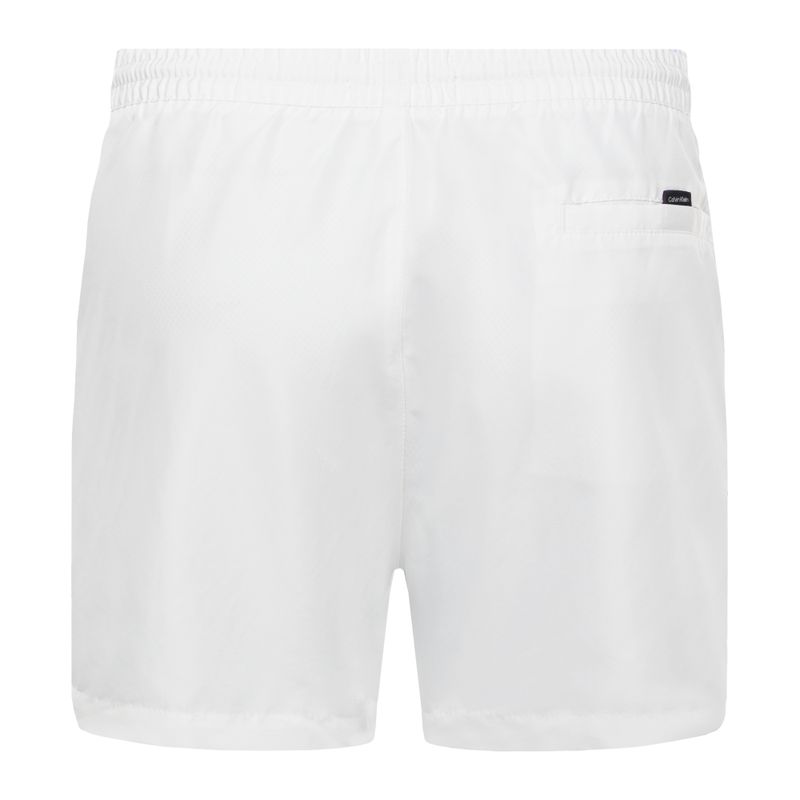 Calvin Klein Medium Herren Badeshorts mit Kordelzug weiß 2