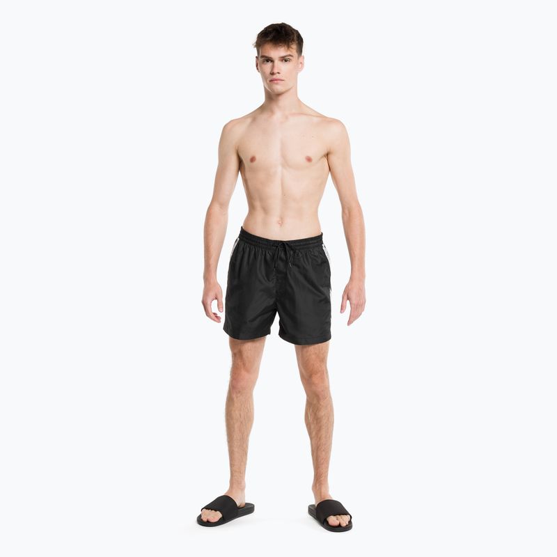 Calvin Klein Medium Herren Badeshorts mit Kordelzug schwarz 4