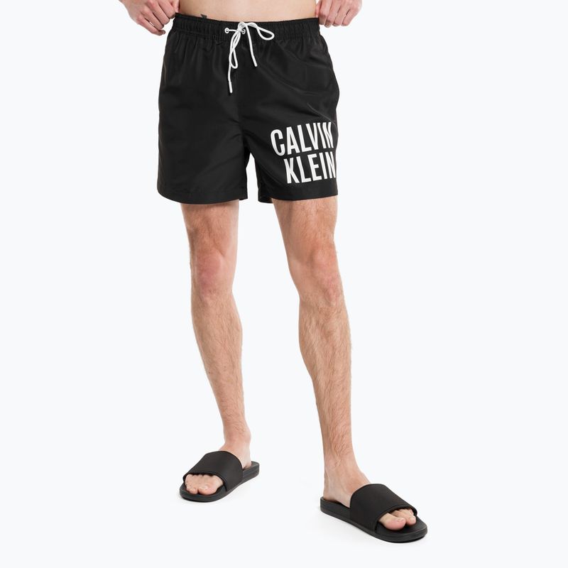 Calvin Klein Medium Herren Badeshorts mit Kordelzug schwarz